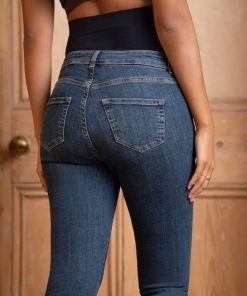 Ropa Premama Seraphine | Vaqueros Premama Organicos Sobre El Vientre Skinny