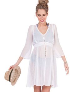 Ropa Premama Seraphine | Caftan Premama - Marfil