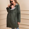 Ropa Premama Seraphine | Parka De Premama Y Porteo 4 En 1 Caqui