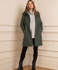 Ropa Premama Seraphine | Parka De Premama Y Porteo 4 En 1 Caqui