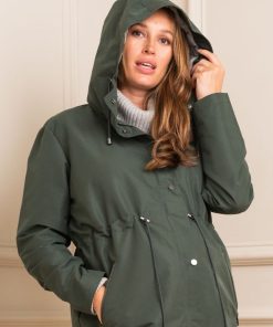 Ropa Premama Seraphine | Parka De Premama Y Porteo 4 En 1 Caqui