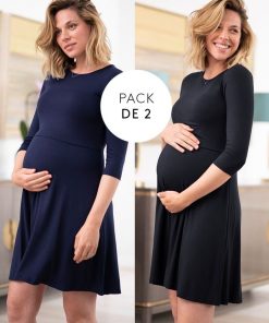 Ropa Premama Seraphine | Vestidos Premama Y Lactancia - Pack De Dos