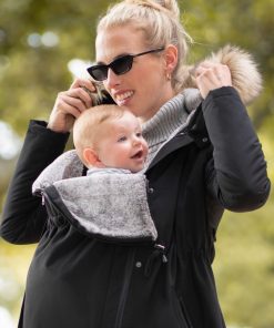 Ropa Premama Seraphine | Parka Premama 3 En 1 - Negro