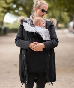 Ropa Premama Seraphine | Parka Premama 3 En 1 - Negro