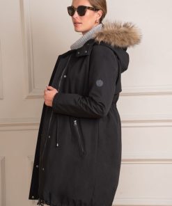 Ropa Premama Seraphine | Parka Premama 3 En 1 - Negro