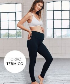 Ropa Premama Seraphine | Leggings Premama Termicos - Negro