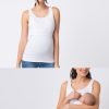 Ropa Premama Seraphine | Camiseta Lactancia De Tirantes - Blanco