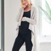 Ropa Premama Seraphine | Cardigan Premama De Cachemir Y Algodon - Gris