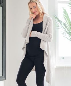 Ropa Premama Seraphine | Cardigan Premama De Cachemir Y Algodon - Gris