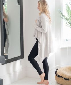 Ropa Premama Seraphine | Cardigan Premama De Cachemir Y Algodon - Gris