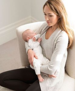 Ropa Premama Seraphine | Cardigan Premama De Cachemir Y Algodon - Gris