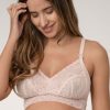 Ropa Premama Seraphine | Sujetador Lactancia Premama De Encaje Bralette - Rosa