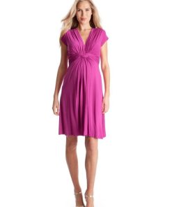 Ropa Premama Seraphine | Vestido Premama Con Nudo Delantero - Fucsia