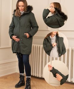 Ropa Premama Seraphine | Parka Premama 3 En 1 - Khaki