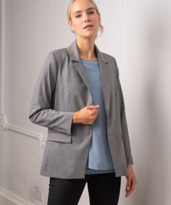 Ropa Premama Seraphine | Top De Premama Y De Lactancia A Capas Azul Pizarra