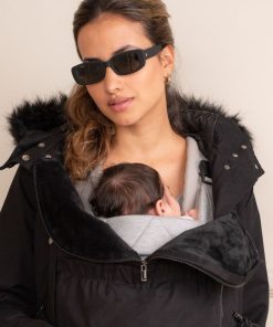 Ropa Premama Seraphine | Abrigo Premama De Porteo 3 En 1 Para Invierno