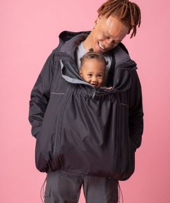 Ropa Premama Seraphine | Chaqueta Impermeable 6 En 1 Para Hombre Con Funda Para Bebe