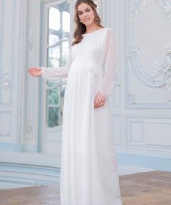 Ropa Premama Seraphine | Vestido Premama Novia De Manga Larga