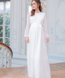 Ropa Premama Seraphine | Vestido Premama Novia De Manga Larga