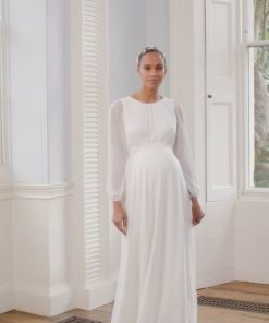 Ropa Premama Seraphine | Vestido Premama Novia De Manga Larga