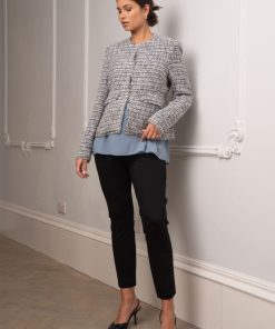 Ropa Premama Seraphine | Chaqueta De Premama De Tweed Con Flecos