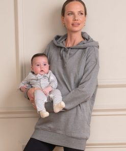 Ropa Premama Seraphine | Sudadera Lactancia Premama - Gris