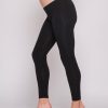 Ropa Premama Seraphine | Leggings Premama Bajos Con Fibra De Bambu - Negro