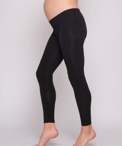 Ropa Premama Seraphine | Leggings Premama Bajos Con Fibra De Bambu - Negro