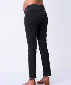 Ropa Premama Seraphine | Pantalones Negros De Premama Slim Leg - Bajo Vientre