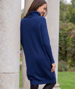 Ropa Premama Seraphine | Vestido Lactancia Y Premama De Punto - Azul Marino