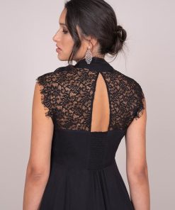 Vestidos De Fiesta Seraphine | Vestido Premama Coctel Con Lazada En El Cuello