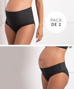 Ropa Premama Seraphine | Pack De 2 Braguitas Premama Con Vuelta