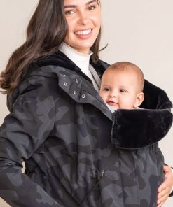 Ropa Premama Seraphine | Parka De Premama Y Porteo 3 En 1 De Camuflaje