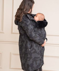 Ropa Premama Seraphine | Parka De Premama Y Porteo 3 En 1 De Camuflaje