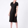 Ropa Premama Seraphine | Vestido Premama De Top Cruzado Negro