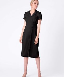 Ropa Premama Seraphine | Vestido Premama De Top Cruzado Negro