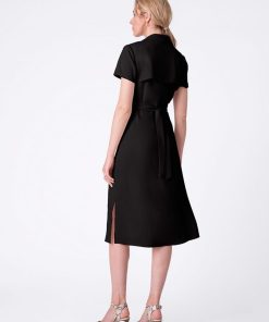 Ropa Premama Seraphine | Vestido Premama De Top Cruzado Negro