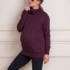 Ropa Premama Seraphine | Sudadera Premama Y Lactancia Granateen Mezcla De Algodon