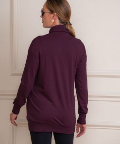 Ropa Premama Seraphine | Sudadera Premama Y Lactancia Granateen Mezcla De Algodon