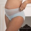 Ropa Premama Seraphine | Braguitas Premama De Encaje Azul Claro