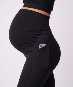 Ropa Premama Seraphine | Leggings Negros De 3/4 De Largo Para Maternidad Y Ropa Deportiva