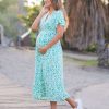 Ropa Premama Seraphine | Vestido Premama Envolvente Azteca Verde