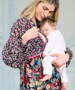 Ropa Premama Seraphine | Vestido Premama A Lactancia Bohemio Con Estampado De Flores Mixtas