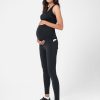 Ropa Premama Seraphine | Leggings Premama Deportivos Support Soft-Touch Negros