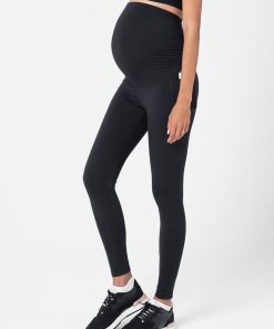 Ropa Premama Seraphine | Leggings Premama Deportivos Support Soft-Touch Negros