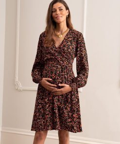 Ropa Premama Seraphine | Vestido Premama Envolvente Con Estampado Floral