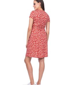 Ropa Premama Seraphine | Vestido Lactancia Premama Floral - Rojo