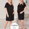 Ropa Premama Seraphine | Pack De Dos Camisones Premama Con Cierre De Botones De La Coleccion Curve