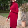 Ropa Premama Seraphine | Vestido Lactancia Y Premama De Punto - Rojo