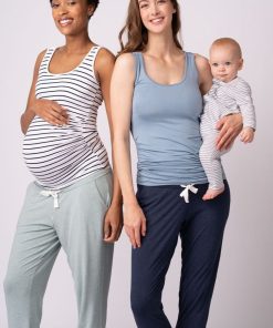 Ropa Premama Seraphine | Pantalones De Maternidad - Pack De 2 -Azul Marino Y Salvia